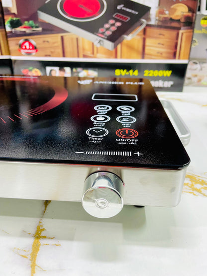 🔥German lot Ancher Plus 2200W Infrared Cooker – Portable Electric Ceramic Hot Plate | Fast Heating | Touch Control |1 year warranty