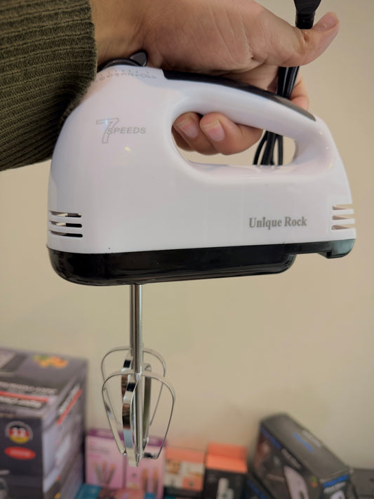 Unique Rock Hand Mixer – 7 Speed with 4 Attachments | AwamiImport.com