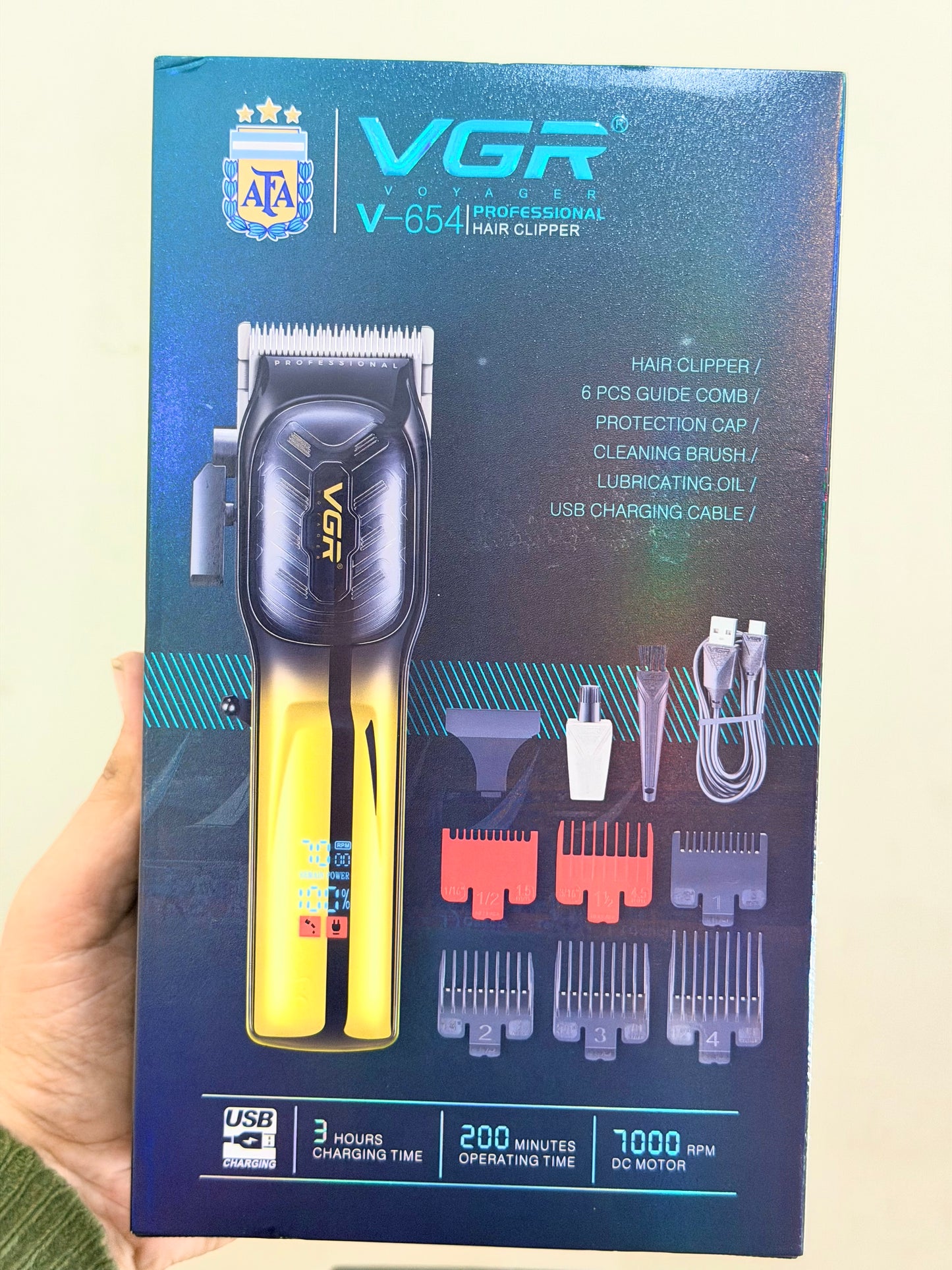 VGR V-654 Professional Trimmer – 7000 RPM Motor | AwamiImport.com