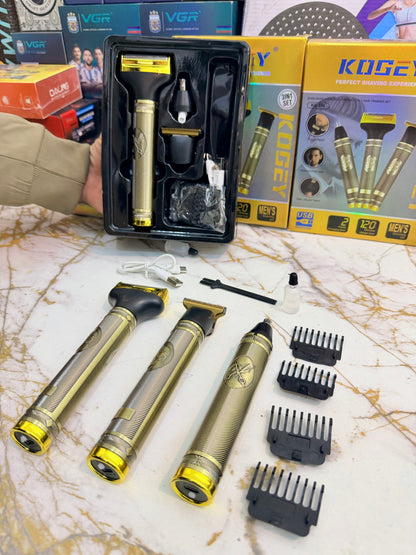 Kogey KG-558 3-in-1 Grooming Kit – Rechargeable Clipper + Trimmer | AwamiImport.com