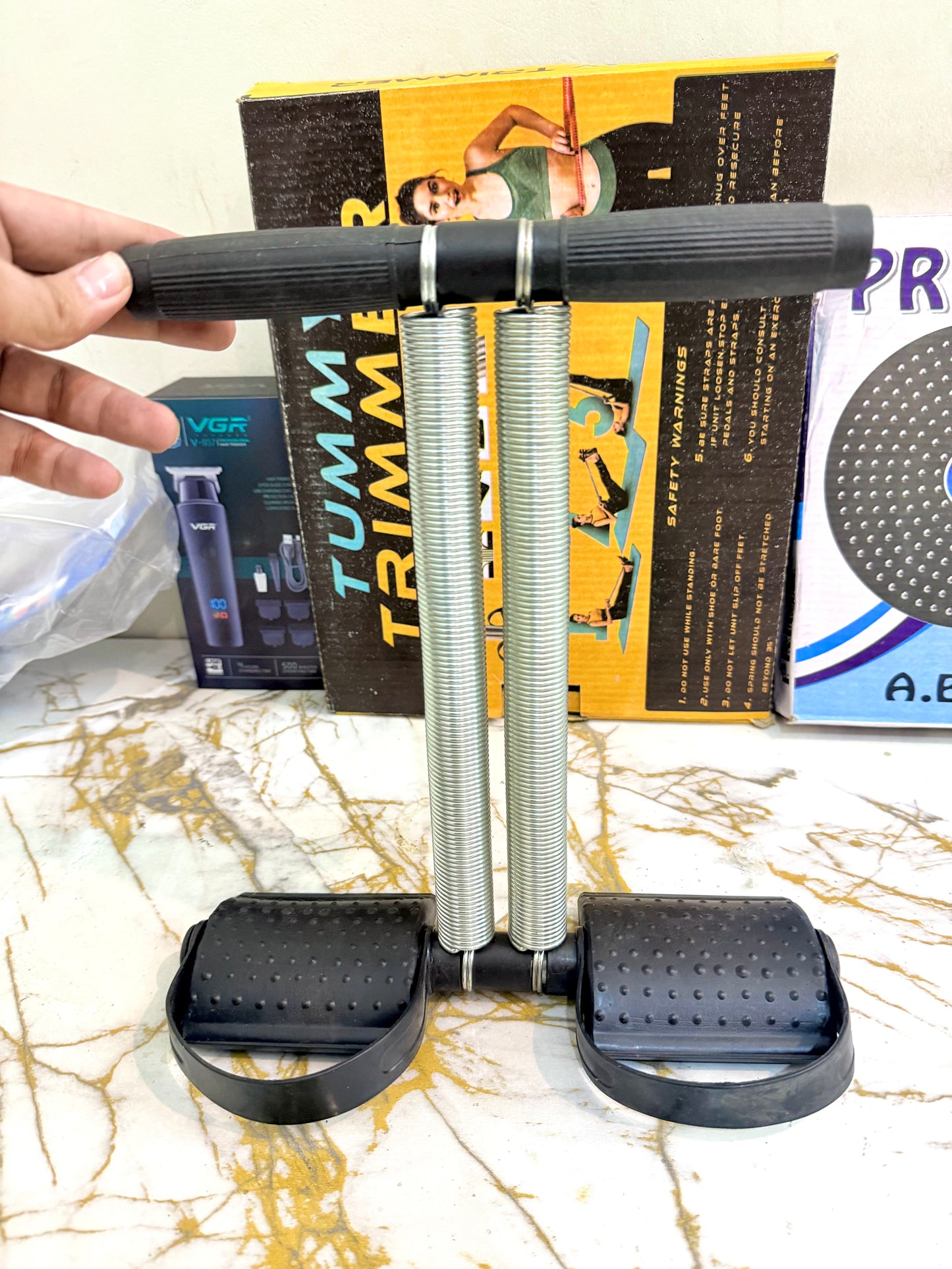 🔥 Tummy Trimmer AbS Exerciser (Spring Rope Design) – AwamiImport.com