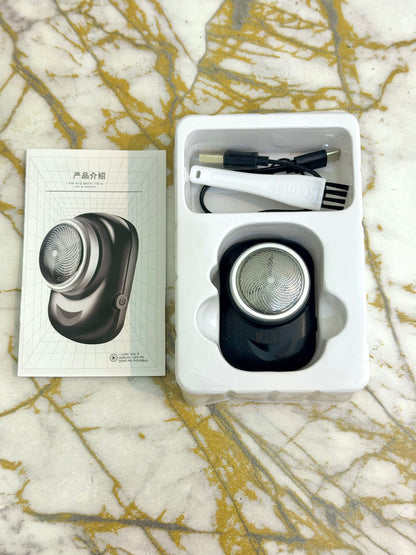 Mini Triple-Blade Rechargeable Shaver with Cleaning Brush – AwamiImport.com