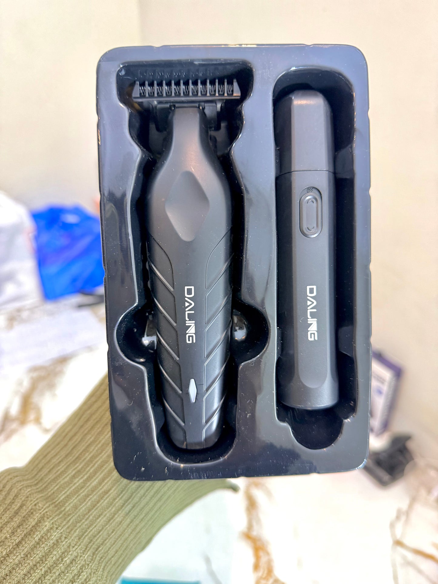 Daling DL-1808 2-in-1 Trimmer & Nose Hair Machine – Type-C ✂️⚡