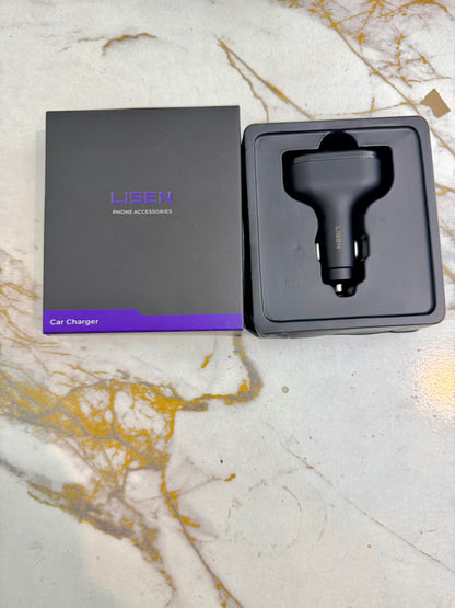 ⚡ LISEN 36W 4-in-1 USB-C Car Charger Adapter | SUPER FAST CHARGING