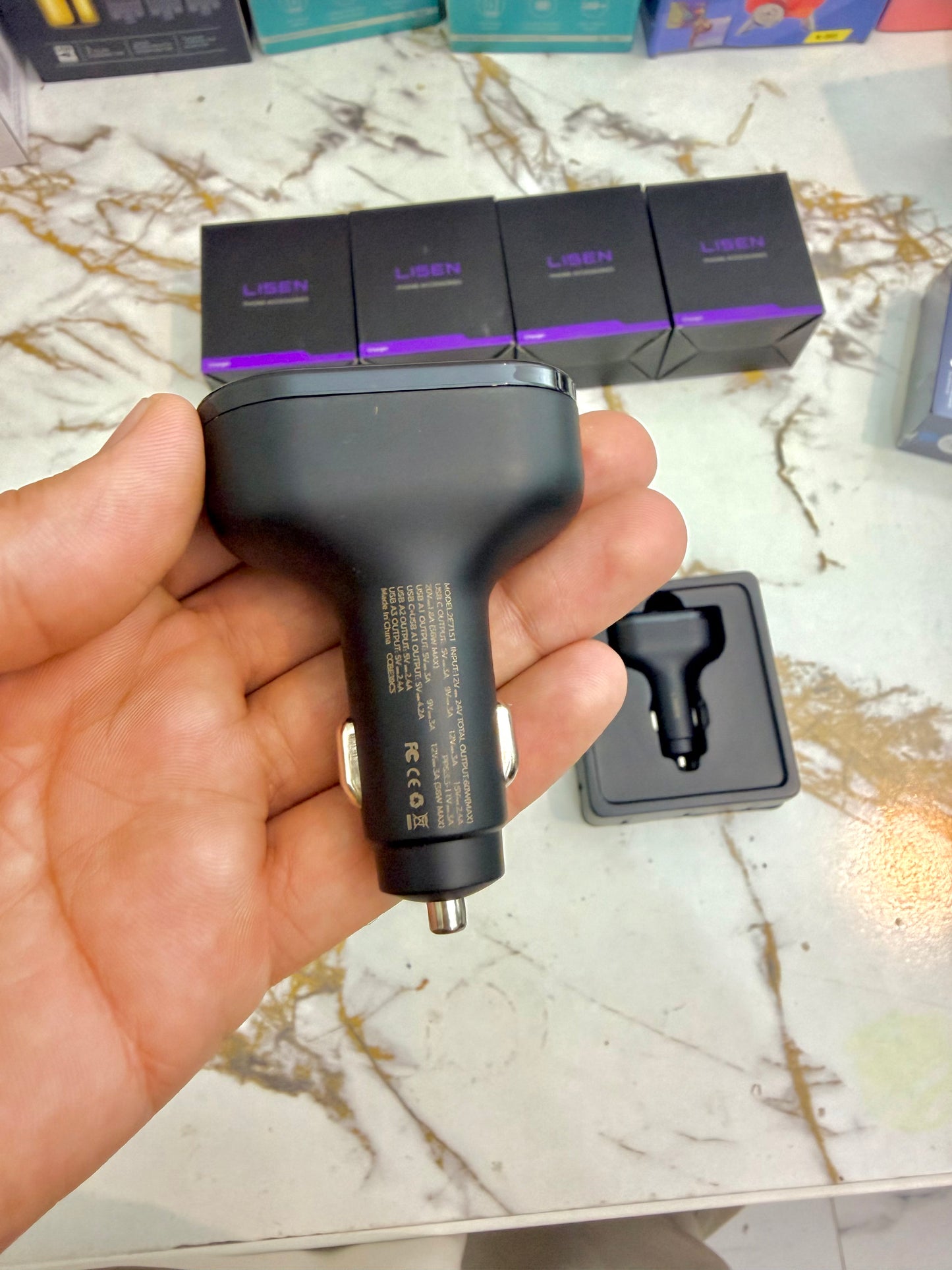 ⚡ LISEN 36W 4-in-1 USB-C Car Charger Adapter | SUPER FAST CHARGING