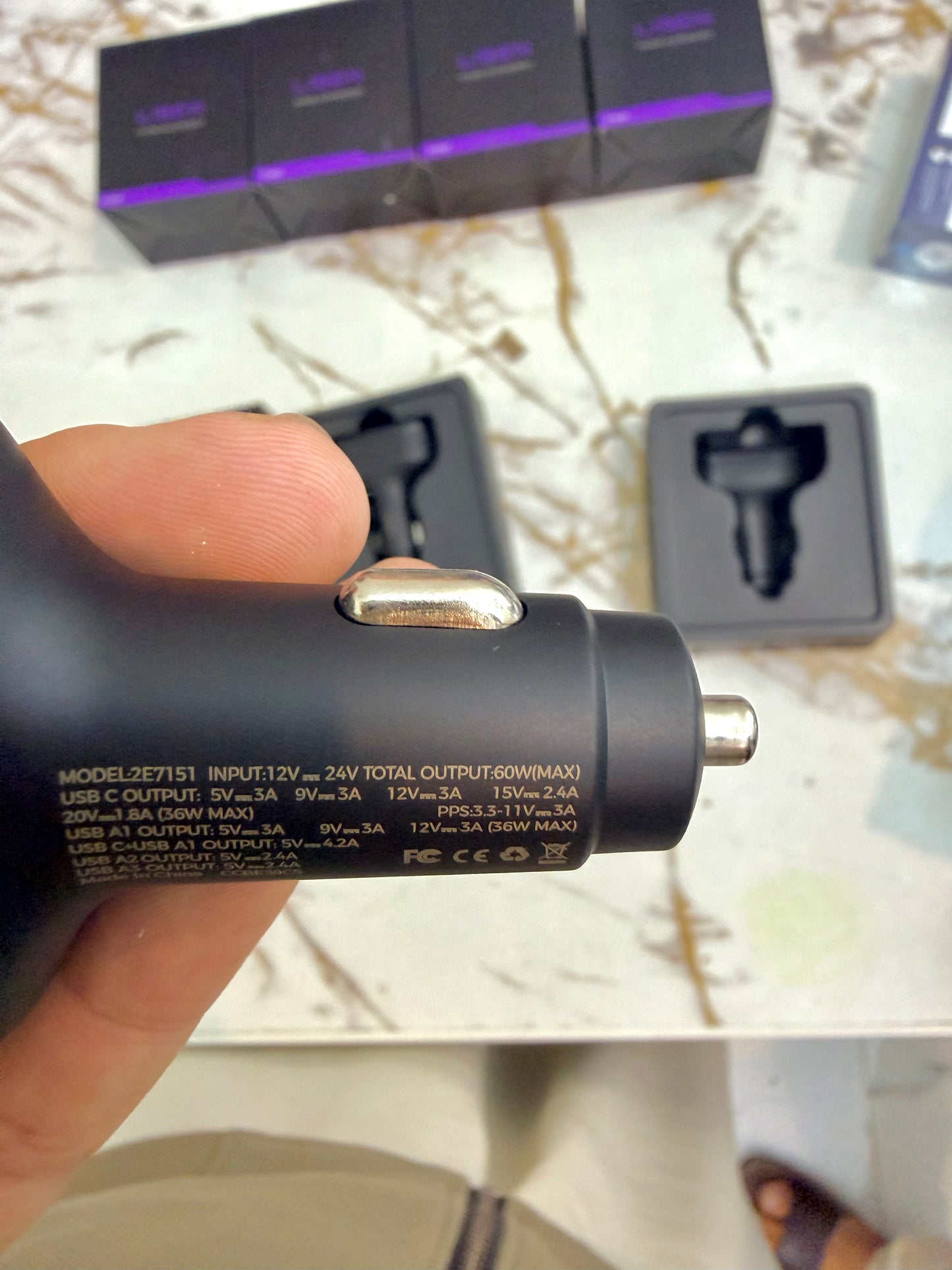 ⚡ LISEN 36W 4-in-1 USB-C Car Charger Adapter | SUPER FAST CHARGING
