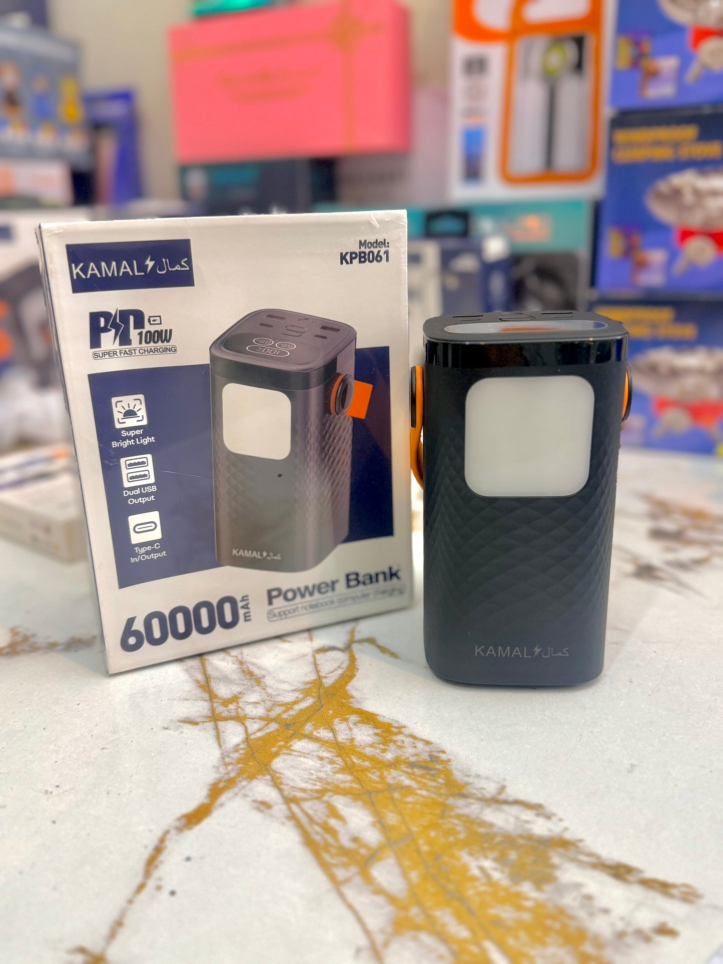 Kamal 60000mAh Power Bank KPB061 – Ultra-High Capacity Backup | made in uae