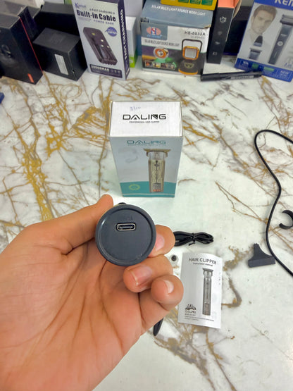 Daling 1677 Digital Display Trimmer with T-Blade | 120-Min Battery