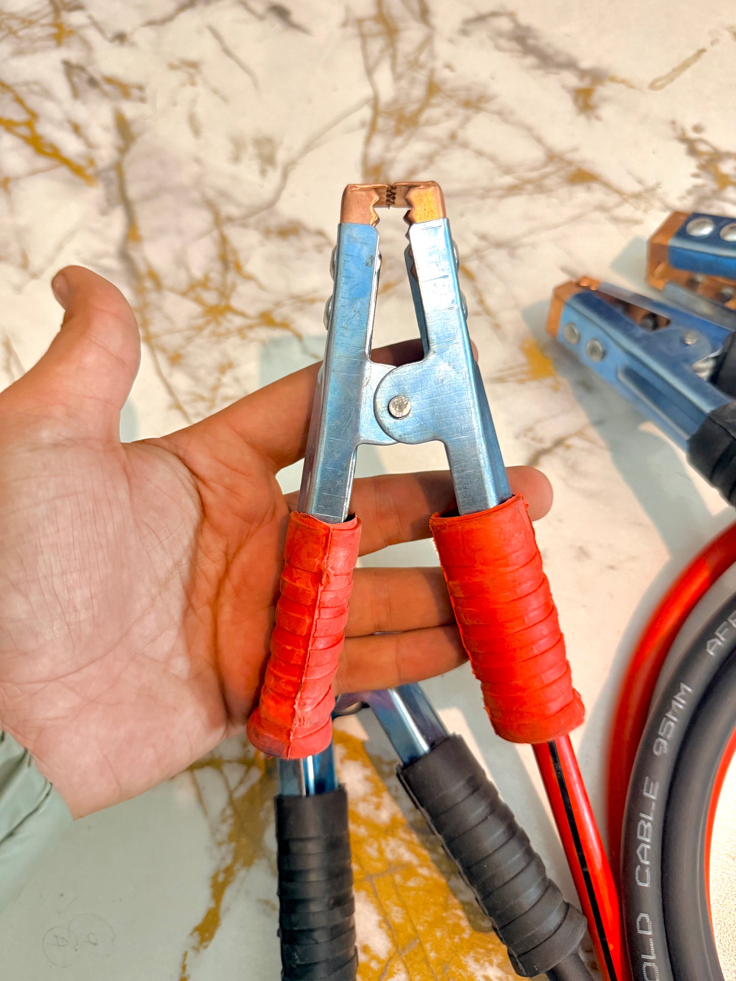 🚗⚡ Emergency Car Jumper Starter Cable (300–600 AMP) Heavy-Duty Clips | 6ft & 9ft Options | Copper-Coated