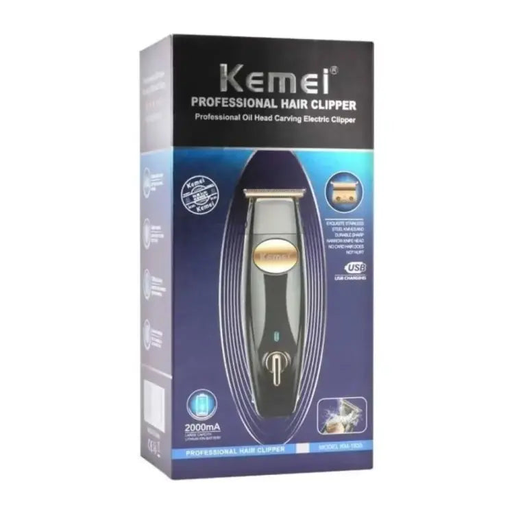Kemei KM-1835 Professional Hair Clipper – Carbon Steel Blade,with 1mm, 2mm, 3mm, 4mm & 5mm Combs