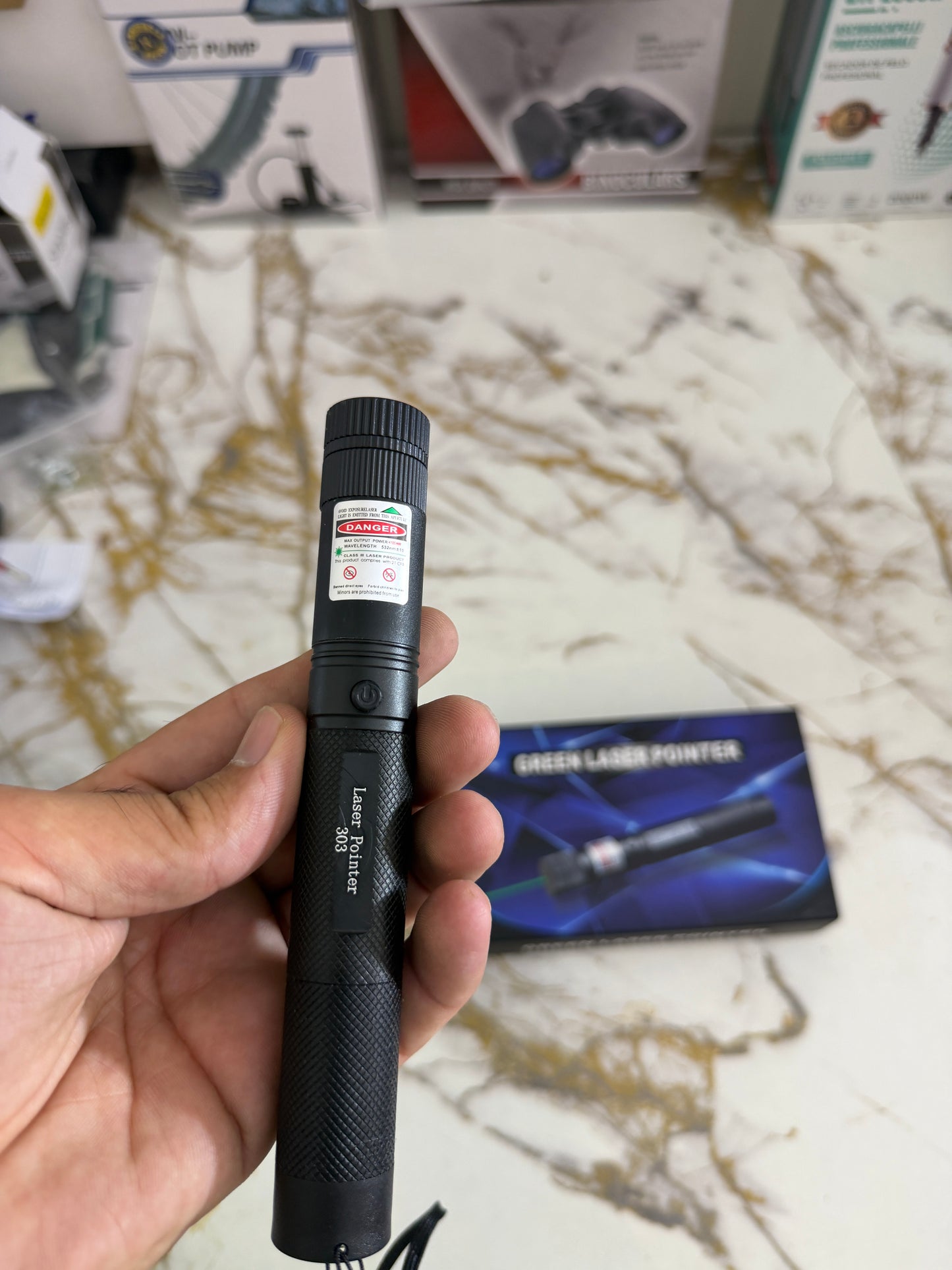 🔥 4KM+ Rechargeable Green Laser Pointer – Ultra Powerful Long-Range Beam | AwamiImport.com