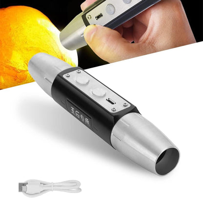 Rechargeable 4-Light Source Gemstone & Jade Inspection Flashlight – Professional Jewelry Testing LED Torch