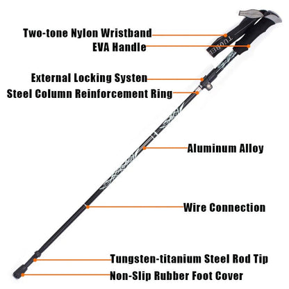 High-Quality Foldable Hiking Stick – Lightweight & Durable Trekking Pole | AwamiImport.com