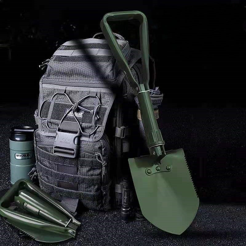 Heavy-Duty Foldable Camping Shovel – Compact & Multi-Purpose Tool [AwamiImport.com