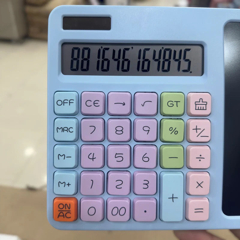 2-in-1 Calculator with LCD Writing Board ZY-2208 – Digital Calculator + Smart Writing Tablet