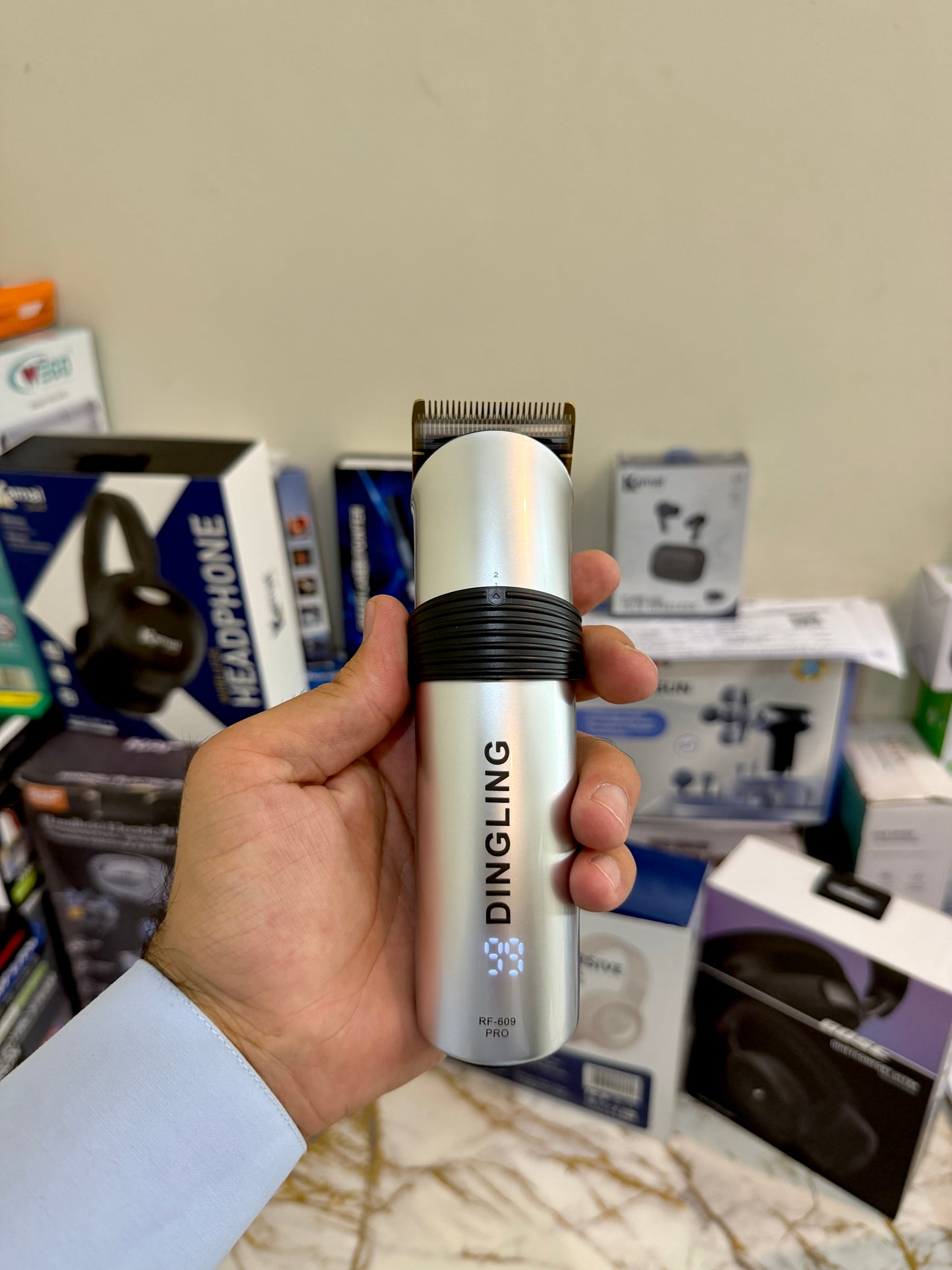 Dingling RF-609 PRO Professional Trimmer – With Digital Display |
