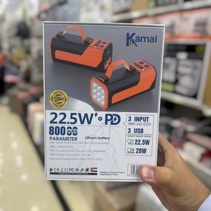 80000mAh Camping Power Bank KPB87 – Fast Charging with LED Light | AwamiImport.com