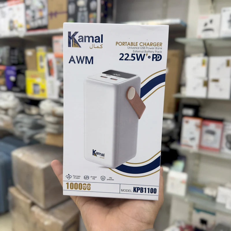 Kamal 100,000mAh AWM Power Bank KPB1100 – Extreme Backup Fast Charging |