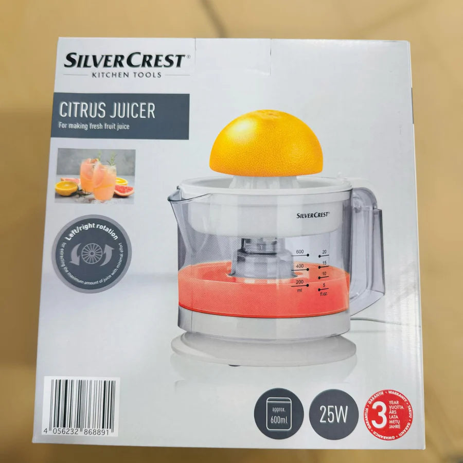Silver Crest Electric Citrus Juicer – Fresh Juice in Seconds | AwamiImport.com