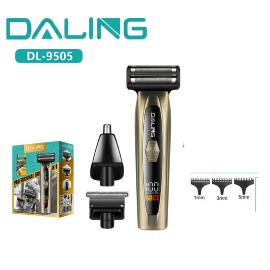 Daling DL-9505 Professional 3-in-1 Grooming Kit with 1mm, 3mm & 5mm Combs