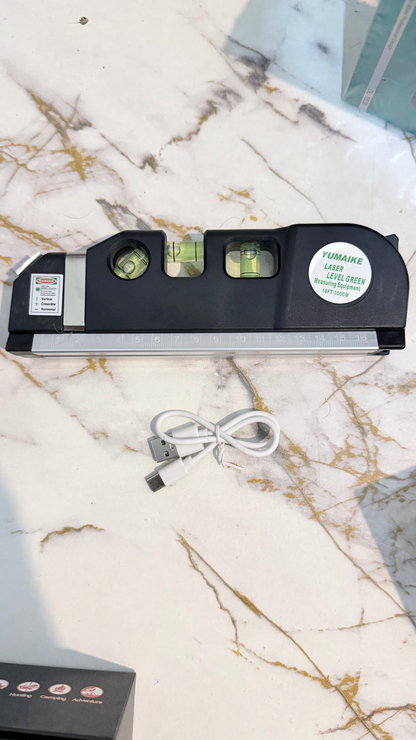 8-in-1 Laser Level Measure with Steel Tape – Multipurpose Measuring Tool with Laser & Scale |