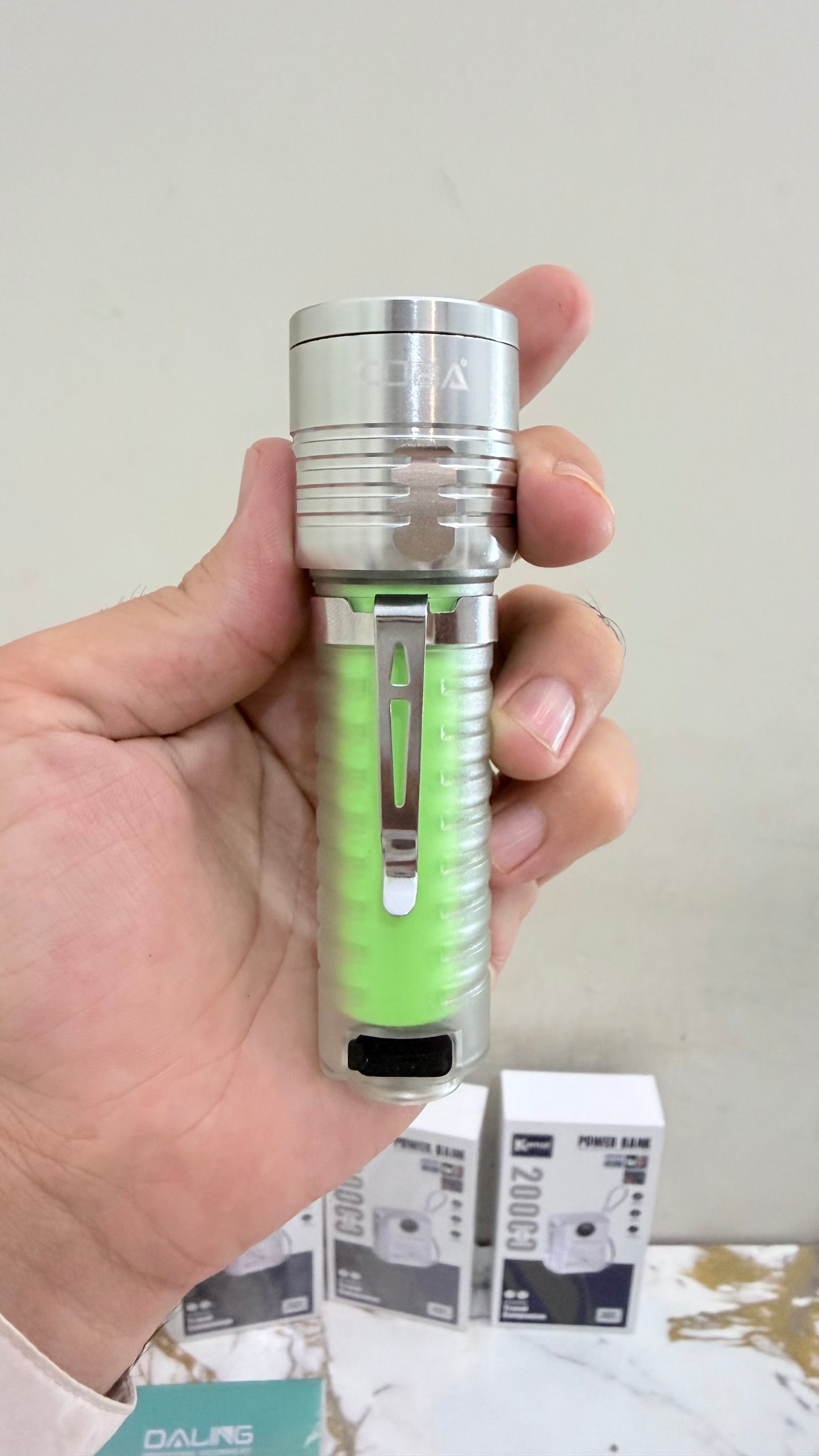 Coba CB-1658 Mini LED Torch – USB Rechargeable Zoom Flashlight with Multiple Modes