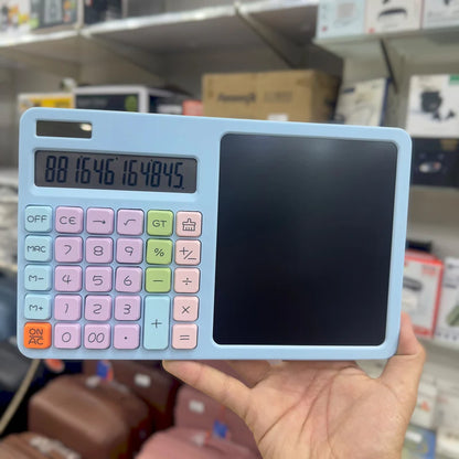 2-in-1 Calculator with LCD Writing Board ZY-2208 – Digital Calculator + Smart Writing Tablet