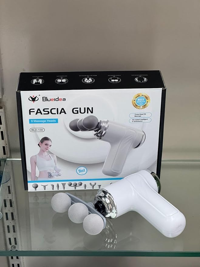 Fascia Gun 9-in-1 Deep Tissue Massage Gun – Powerful Muscle Recovery Device BLD-780