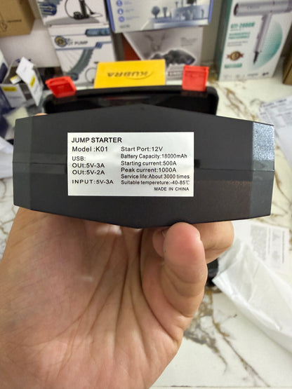 2000A Peak Car Jump Starter & Power Bank with LED Light