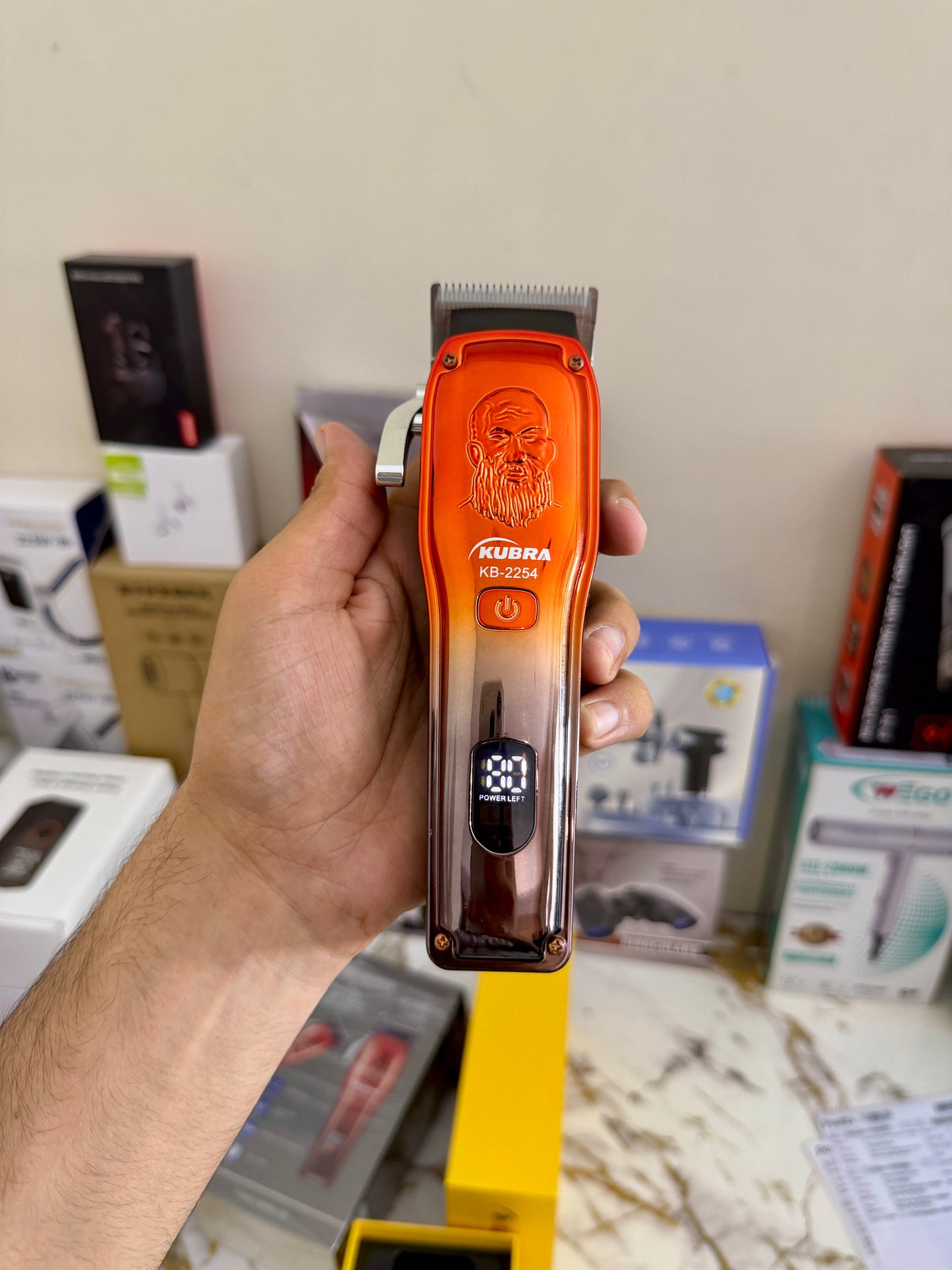 Kubra KB-2254 Hair Clipper – LED Display Professional Trimmer | AwamiImport.com