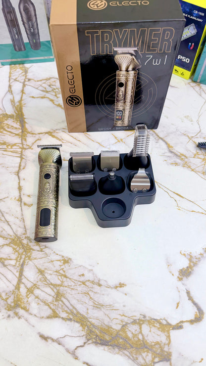 Electo 7-in-1 Multi-Grooming Kit – All-in-One Hair, Beard & Body Trimmer
