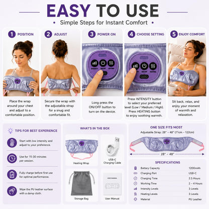 Women's Chest Massager KL-2022 – Comfort Massage & Gentle Vibration for Daily Relaxation | Recharg Massager