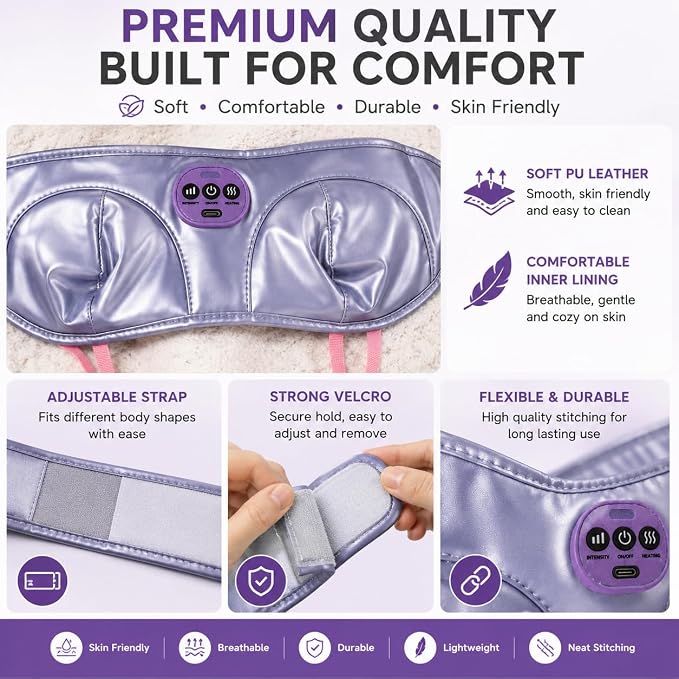 Women's Chest Massager KL-2022 – Comfort Massage & Gentle Vibration for Daily Relaxation | Recharg Massager