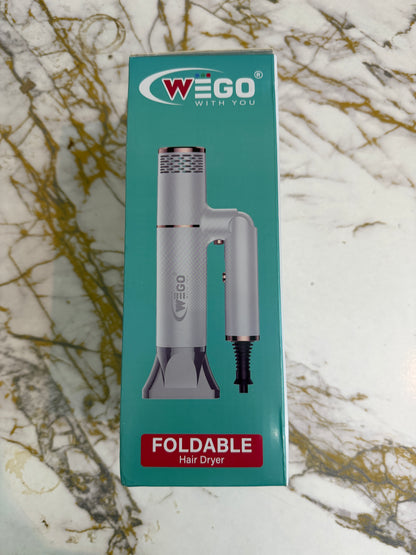 WEGO Foldable Hair Dryer – Compact Fast Drying with 1 Year Warranty | AwamiImport.com