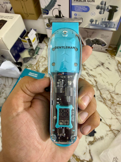 Gentlemen gt 8268 Professional Hair Trimmer with LED Display & Transparent Body – 180 Min Runtime