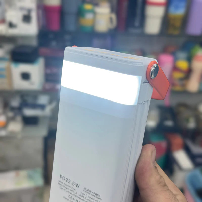 Kamal 50000mAh Solar Power Bank KPB53 – 22.5W Fast Charging Outdoor Backup |