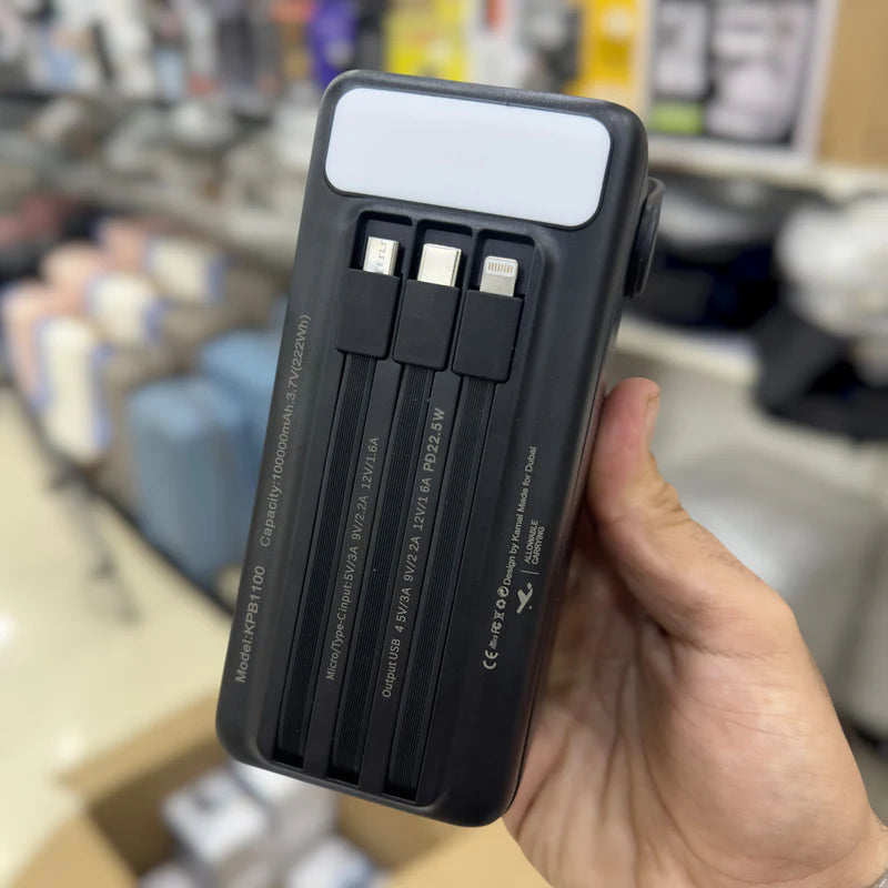 Kamal 100,000mAh AWM Power Bank KPB1100 – Extreme Backup Fast Charging |