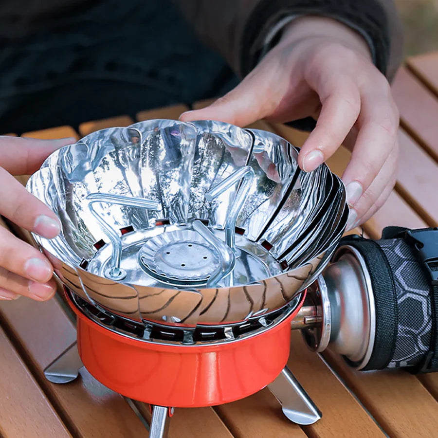 Outdoor Windproof Camping Stove With Butane Bottle  | AwamiImport.com