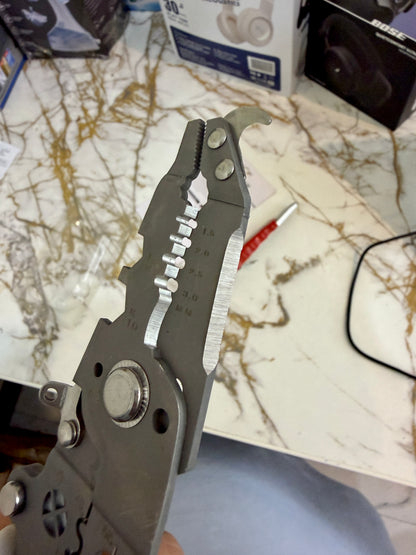 Home Trade 18-in-1 Foldable Wire Stripper Plier – Multifunction Electrician Tool |
