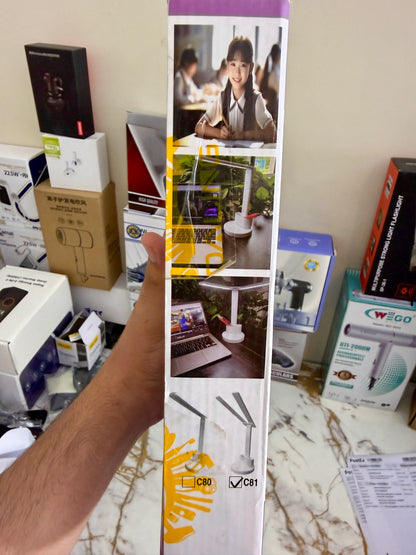 Multifunctional Reading Lamp C81 – Rechargeable LED Study Lamp (4–5 Hours Battery Backup)