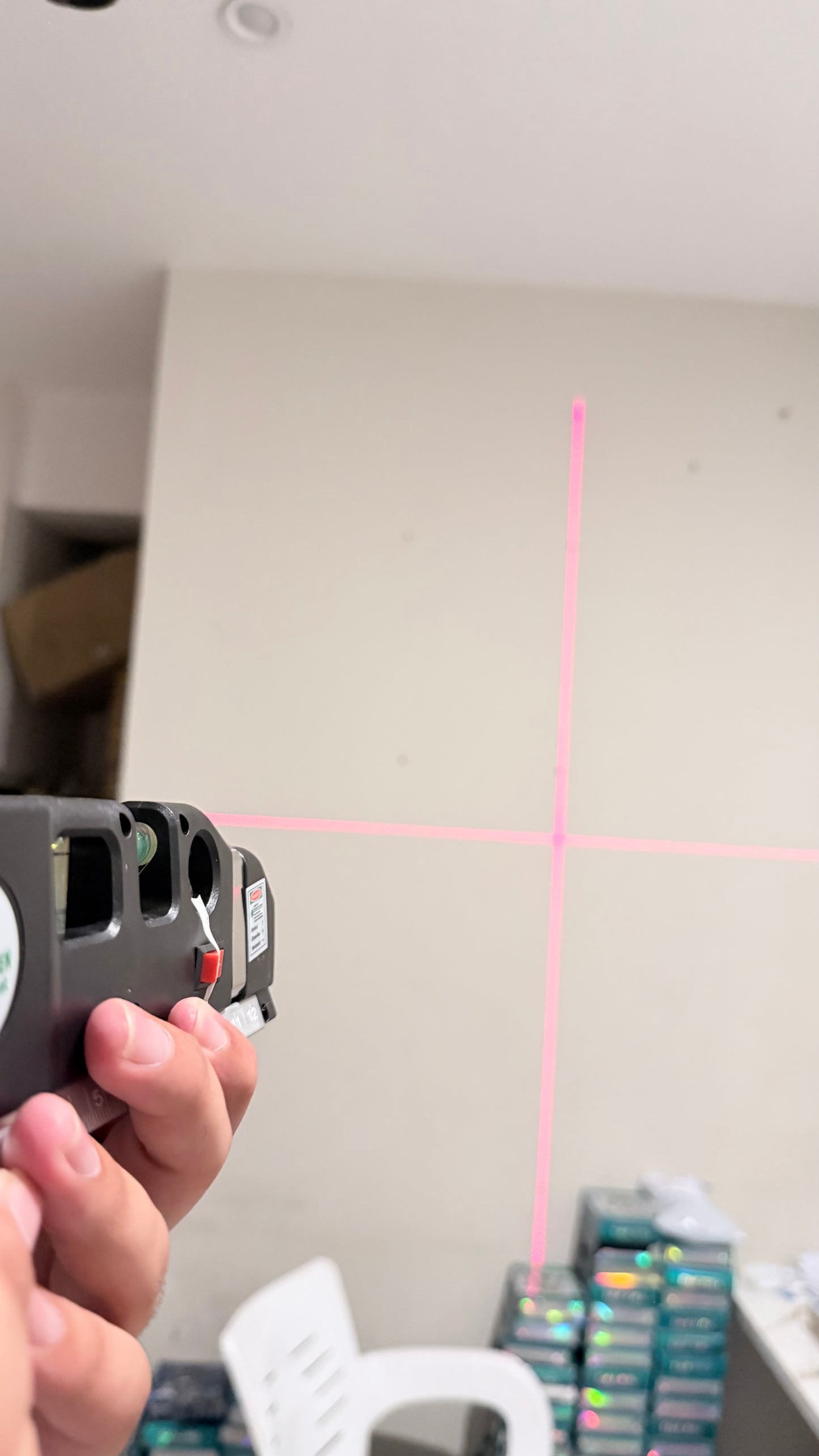 8-in-1 Laser Level Measure with Steel Tape – Multipurpose Measuring Tool with Laser & Scale |