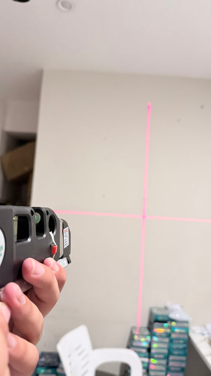 8-in-1 Laser Level Measure with Steel Tape – Multipurpose Measuring Tool with Laser & Scale |
