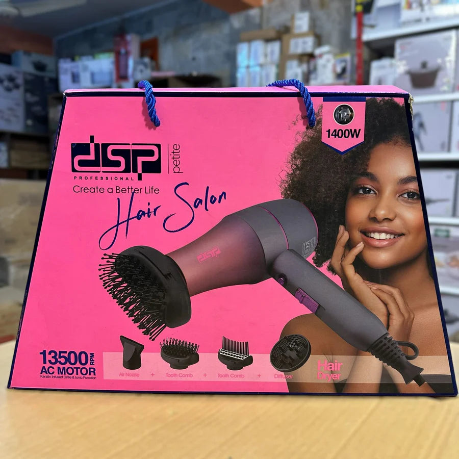 DSP Professional Hair Dryer 37023 – Powerful Salon-Grade Styling Tool | AwamiImport.com