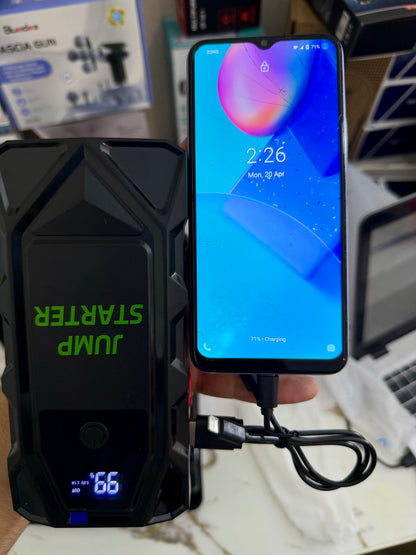 2000A Peak Car Jump Starter & Power Bank with LED Light