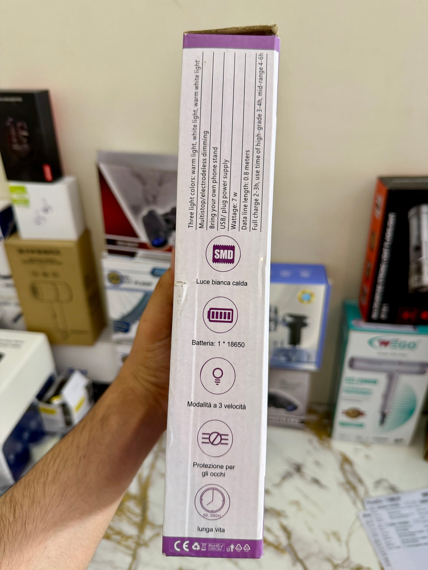 Multifunctional Reading Lamp C81 – Rechargeable LED Study Lamp (4–5 Hours Battery Backup)