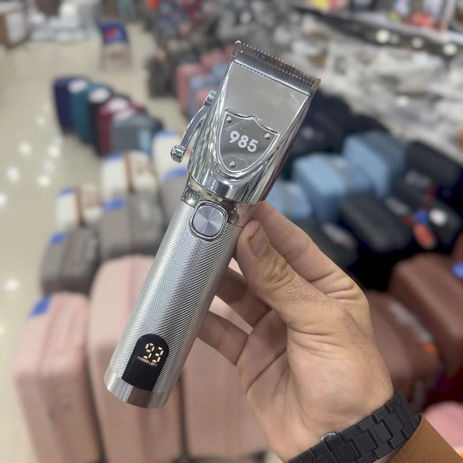 Imported Metal Body 3 in 1 Grooming Kit 985 – Hair & Beard Trimmer Set with 16 Combs