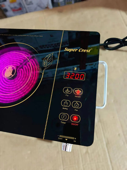 Super Crest Crystal Hot Plate SCT-9019| AwamiImport.com