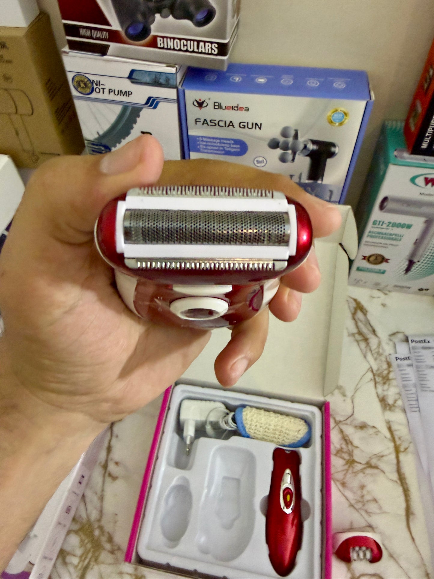 3-in-1 Portable Ladies Epilator & Shaver KM519A – Painless Hair Removal |