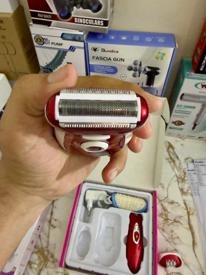 3-in-1 Portable Ladies Epilator & Shaver KM519A – Painless Hair Removal |