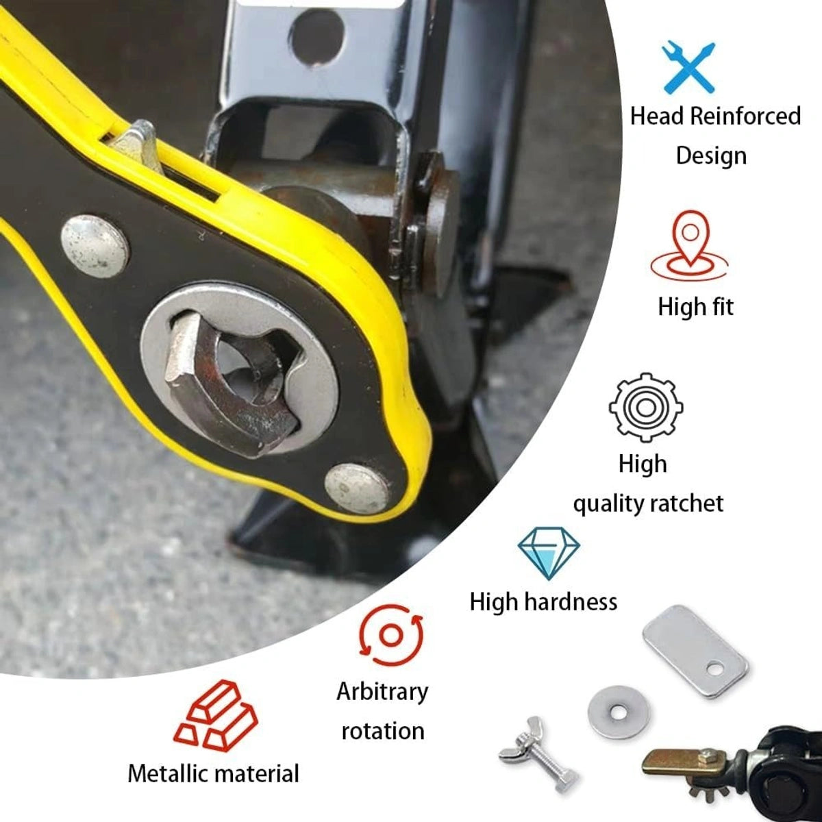 Imported Universal Car Jack Wrench